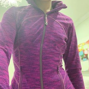 Lululemon purple pink womens active sweatshirt.